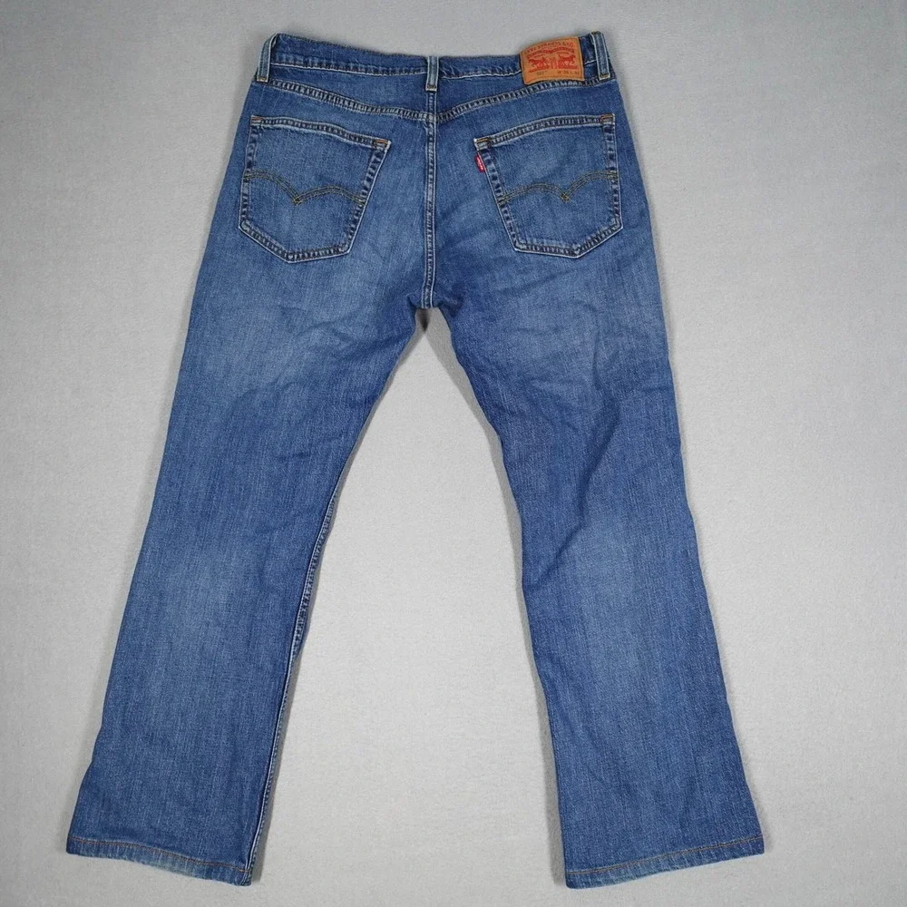 Levi's 527 Jeans Mens 36x32 Blue Slim Bootcut Denim Casual Workwear